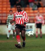 24 January 1999; Wesley Charles of Sligo Rovers during the Harp Lager National League Premier Division match between Shamrock Rovers and Sligo Rovers at Tolka Park in Dublin. Photo by Ray Lohan/Sportsfile