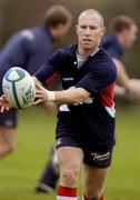 30 November 2004; Peter Stringer in action during Munster rugby squad training. University of Limerick, Limerick. Picture credit; Damien Eagers / SPORTSFILE
