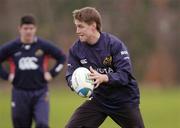 30 November 2004; Ronan O'Gara in action during Munster rugby squad training. University of Limerick, Limerick. Picture credit; Damien Eagers / SPORTSFILE
