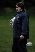 1 December 2004; Leinster's Shane Byrne during squad training, Old Belvedere Rugby Club, Anglesea Road, Dublin. Picture credit; Brian Lawless / SPORTSFILE