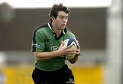 28 November 2004; Justin Meagher, Connacht. Celtic League 2004-2005, Connacht v The Dragons, Sportsground, Galway. Picture credit; Matt Browne / SPORTSFILE
