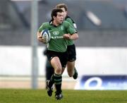 28 November 2004; Justin Meagher. Celtic League 2004-2005, Connacht v The Dragons, Sportsground, Galway. Picture credit; Matt Browne / SPORTSFILE