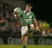 27 November 2004; Ronan O'Gara, Ireland. Rugby International, Ireland v Argentina, Lansdowne Road, Dublin. Picture credit; Brendan Moran / SPORTSFILE