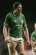 27 November 2004; Malcolm O'Kelly, Ireland. Rugby International, Ireland v Argentina, Lansdowne Road, Dublin. Picture credit; Brendan Moran / SPORTSFILE