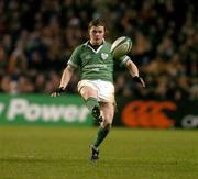 27 November 2004; Brian O'Driscoll, Ireland. Rugby International, Ireland v Argentina, Lansdowne Road, Dublin. Picture credit; Brendan Moran / SPORTSFILE