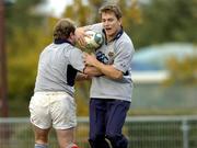 2 December 2004; Sean Payne in action against Frank Sheahan during Munster Rugby squad training in Toulouse, France. Picture credit; Matt Browne / SPORTSFILE