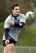 2 December 2004; David Wallace in action during Munster Rugby squad training in Toulouse, France. Picture credit; Matt Browne / SPORTSFILE