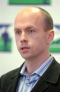 2 December 2004; Former Tyrone captain Peter Canavan at the official launch of a fundraising banquet for the Cormac Trust in memory of the late Cormac McAnallen.The Cormac Trust Fund will not only honour and remember Cormac but also attempt to reduce the chances of young people dying from such heart conditions. Croke Park, Dublin. Picture credit; Pat Murphy / SPORTSFILE