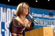 4 December 2004; Miriam O'Callaghan, President of Cumann Camogaiochta na nGael, speaking at the 2004 Camogie All-Star Awards. Citywest Hotel, Dublin. Picture credit; Ray McManus / SPORTSFILE