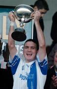 5 December 2004; Ollie Fahy, Connacht, lifts the M. Donnelly Interprovincial cup after victory over Munster. M Donnelly & Co. Interprovincial Hurling Championship Final, Connacht v Munster, Pearse Stadium, Galway. Picture credit; Pat Murphy / SPORTSFILE