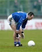 5 December 2004; Mick O'Dowd, Skyrne, prepares to take a free. AIB Leinster Club Senior Football Final, Portlaoise v Skyrne, St. Conleth's Park, Newbridge, Co. Kildare. Picture credit; Ray McManus / SPORTSFILE