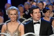 8 November 2013; Tyrone footballer Sean Cavanagh and his wife Fionnuala in attendance at the GAA GPA All-Star Awards 2013 Sponsored by Opel in Croke Park, Dublin. Picture credit: Brendan Moran / SPORTSFILE
