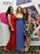 9 November 2013; Dublin footballers, from left, Sinead Goldrick, Noelle Helay and Sinead Aherne in attendance at the TG4 Ladies Football All-Star Awards. TG4 Ladies Football All-Star Awards 2013, Citywest Hotel, Saggart, Co. Dublin. Picture credit: Brendan Moran / SPORTSFILE