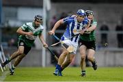 10 November 2013; Conal Keaney, Ballyboden St Enda's, in action against Rob Lambert, left, and Barry Aird, Lucan Sarsfields. Dublin County Senior Club Hurling Championship Final, Ballyboden St Enda's v Lucan Sarsfields. Parnell Park, Dublin. Picture credit: Ray McManus / SPORTSFILE
