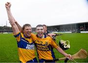 10 November 2013; Niall Gilligan, left, and Brian Carey, Sixmilebridge, celebrate following victory over Newmarket-on-Fergus. Clare County Senior Club Hurling Championship Final, Sixmilebridge v Newmarket-on-Fergus. Cusack Park, Ennis, Co. Clare. Picture credit: Stephen McCarthy / SPORTSFILE