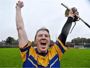10 November 2013; Niall Gilligan, Sixmilebridge, celebrates following victory over Newmarket-on-Fergus. Clare County Senior Club Hurling Championship Final, Sixmilebridge v Newmarket-on-Fergus. Cusack Park, Ennis, Co. Clare. Picture credit: Stephen McCarthy / SPORTSFILE