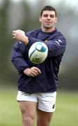 7 December 2004; Denis Leamy in action during Munster Rugby squad training. University of Limerick, Limerick. Picture credit; Matt Browne / SPORTSFILE