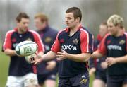 7 December 2004; Mossey Lawlor in action during Munster Rugby squad training. University of Limerick, Limerick. Picture credit; Matt Browne / SPORTSFILE