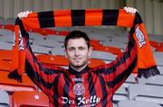 8 December 2004; Bohemians new signing Des Byrne at the announcement by Bohemians FC of his signing and a new two-year contract with Des Kelly Interiors. Dalymount Park, Dublin. Picture credit; Brian Lawless / SPORTSFILE