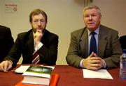 8 December 2004; Pat Dunny, Kildare, Chairman of the Hurling Development Commitee and GAA President Sean Kelly, left, at a press conference to launch the Christy Ring and Nicky Rackard Cups which will be played for the first time next year. Croke Park, Dublin. Picture credit; Ray McManus / SPORTSFILE