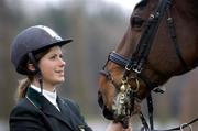 9 December 2004; Senior International rider Nicola FitzGibbon with &quot;Euphoria&quot;at the launch of 'Celebrating 50 Years of Showjumping', a publication to celebrate the showjumping Association of Ireland's 50 Years in existence. K Club, Co. Kildare. Picture credit; Damien Eagers / SPORTSFILE