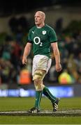 9 November 2013; Ireland captain Paul O'Connell makes his way from the field after the game. Guinness Series International, Ireland v Samoa, Aviva Stadium, Lansdowne Road, Dublin. Picture credit: Barry Cregg / SPORTSFILE