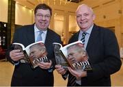 12 November 2013; Former Taoiseach Brian Cowen, left, with author Donal Keenan in attendance at the launch of his book &quot;Páidí - A big life&quot;. Launch of Páidí Ó Sé Book, D4 Ballsbridge Hotel, Ballsbridge Dublin. Picture credit: Barry Cregg / SPORTSFILE