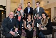 12 November 2013; Author Donal Keenan, left, with members of Páidí Ó Sé's family, from left to right, daughter Siún, nephew Marc Ó Sé, wife Máire, son Pádrig Og and daughter Neasa, in attendance at the launch of his book &quot;Páidí - A big life&quot;. Launch of Páidí Ó Sé Book, D4 Ballsbridge Hotel, Ballsbridge Dublin. Picture credit: Barry Cregg / SPORTSFILE