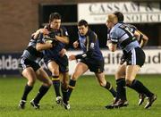 18 December 2004; John McWeeney, Leinster, in action against Cardiff Blues. Celtic League 2004-2005, Cardiff Blues v Leinster, Cardiff Arms Park, Cardiff, Wales. Picture Credit; Tim Parfitt /  SPORTSFILE