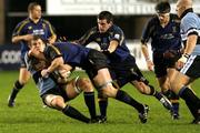 18 December 2004; Eric Miller, Leinster, in action against Cardiff Blues. Celtic League 2004-2005, Cardiff Blues v Leinster, Cardiff Arms Park, Cardiff, Wales. Picture Credit; Tim Parfitt /  SPORTSFILE
