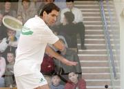 19 December 2004; Irish No.2 Derek Ryan in action during the Men's National Squash Championships Final, Fitzwilliam Lawn Tennis Club, Dublin. Picture credit; Matt Browne / SPORTSFILE