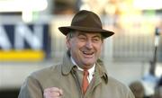 26 December 2004; Trainer Noel Meade celebrates after watching Harchibald win the Stan James Christmas Hurdle in Kempton on the big screen,  Leopardstown Racecourse, Dublin. Picture credit; Damien Eagers / SPORTSFILE