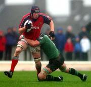 27 December 2004; Paul O'Connell, Munster, in action against Andrew Farley, Connacht. Celtic League 2004-2005, Pool 1, Connacht v Munster, Sportsground, Galway. Picture credit; David Maher / SPORTSFILE