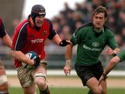 27 December 2004; Paul O'Connell, Munster, breaks away from Matt Lacey, Connacht. Celtic League 2004-2005, Pool 1, Connacht v Munster, Sportsground, Galway. Picture credit; David Maher / SPORTSFILE
