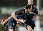 27 December 2004; Kieran Lewis, Leinster, in action against Rod Moore, Ulster. Celtic League 2004-2005, Pool 1, Leinster v Ulster, Donnybrook, Dublin. Picture credit; Brian Lawless / SPORTSFILE
