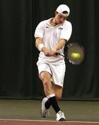 31 December 2004; Eoin Heavey in action during the David Lloyd Riverview National Indoor Championships. Men's Singles Final, Eoin Heavey.v.Matthew Smith, David Lloyd Riverview Fitness Club, Clonskeagh, Dublin. Picture credit; Brian Lawless / SPORTSFILE