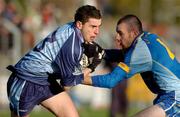 2 January 2005; Bernard Brogan, Dublin, in action against Brendan Daly, Wicklow. O'Byrne Cup, Wicklow v Dublin, County Grounds, Aughrim, Co. Wicklow. Picture credit; David Maher / SPORTSFILE
