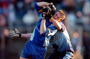 2 January 2005; Kevin Manning, Wicklow, in action against Cian Hore, Dublin. O'Byrne Cup, Wicklow v Dublin, County Grounds, Aughrim, Co. Wicklow. Picture credit; David Maher / SPORTSFILE