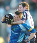 2 January 2005; Kevin Manning, Wicklow, in action against Cian Hore, Dublin. O'Byrne Cup, Wicklow v Dublin, County Grounds, Aughrim, Co. Wicklow. Picture credit; David Maher / SPORTSFILE