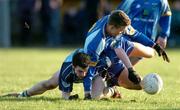2 January 2005; Wesley Callaghan, Wicklow, in action against Chris Moore, Dublin. O'Byrne Cup, Wicklow v Dublin, County Grounds, Aughrim, Co. Wicklow. Picture credit; David Maher / SPORTSFILE