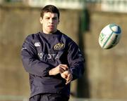 4 January 2005; Denis Leamy in action during Munster rugby squad training. Thomond Park, Limerick. Picture credit; Matt Browne / SPORTSFILE