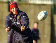 4 January 2005; Donnacha O'Callaghan in action during Munster rugby squad training. Thomond Park, Limerick. Picture credit; Matt Browne / SPORTSFILE