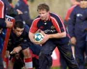 4 January 2005; Anthony Horgan in action during Munster rugby squad training. Thomond Park, Limerick. Picture credit; Matt Browne / SPORTSFILE