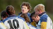 5 January 2005; Malcolm O'Kelly, centre, speaks to his team-mates during Leinster Rugby squad training. Old Belvedere Rugby Club, Anglesea Road, Dublin. Picture credit; Pat Murphy / SPORTSFILE