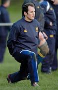 5 January 2005; Girvan Dempsey stretches during Leinster Rugby squad training. Old Belvedere Rugby Club, Anglesea Road, Dublin. Picture credit; Pat Murphy / SPORTSFILE