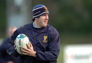 5 January 2005; Shane Horgan in action during Leinster Rugby squad training. Old Belvedere Rugby Club, Anglesea Road, Dublin. Picture credit; Pat Murphy / SPORTSFILE