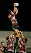 7 January 2005; Alex Brown, Gloucester, wins possession in the lineout against Ulster. Heineken European Cup 2004-2005, Round 5, Pool 6, Ulster v Gloucester, Ravenhill, Belfast. Picture credit; Matt Browne / SPORTSFILE