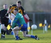 2 January 2005; Shay Kennedy, Kilkenny, in action against Vinnie Ryan, Athlone IT. O'Byrne Cup, Kilkenny v Athlone IT, Pairc Lachtain, Freshford, Co. Kilkenny. Picture credit; Damien Eagers / SPORTSFILE