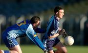 2 January 2005; Blaine Kelly, Dublin ,in action against Noel Murphy, Wicklow. O'Byrne Cup, Wicklow v Dublin, County Grounds, Aughrim, Co. Wicklow. Picture credit; David Maher / SPORTSFILE