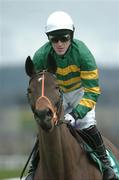 27 December 2004; Man About Town, with Tony McCoy up, canters to the start for the paddypower.com Future Champions Novice Hurdle. Leopardstown Racecourse, Dublin. Picture credit; Pat Murphy / SPORTSFILE